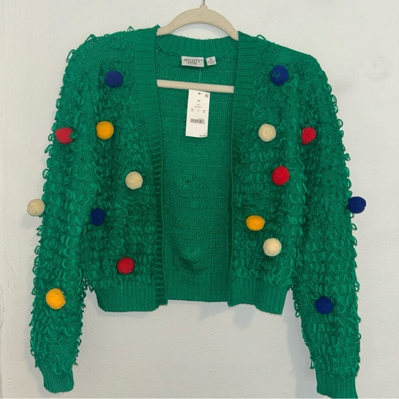Mighty Fine Vibrant Green Sweater - Picture 1 of 3